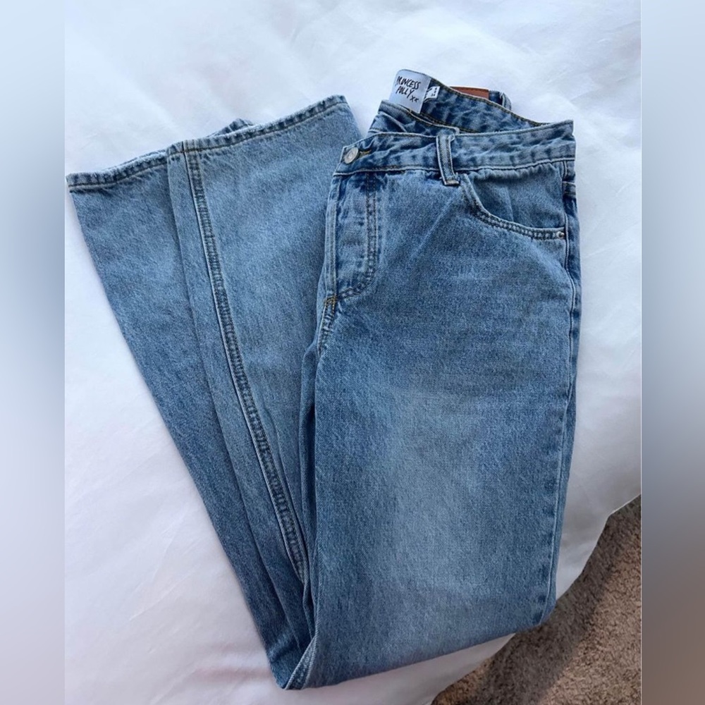 Princess Polly asymmetrical jeans